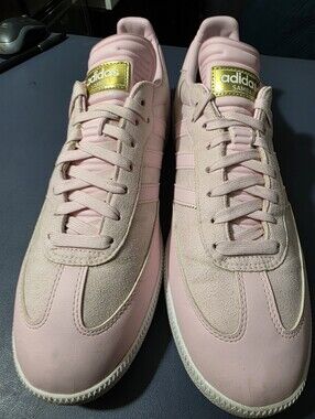 adidas Samba Pink Retro Leather Sneakers Size 12m/13w